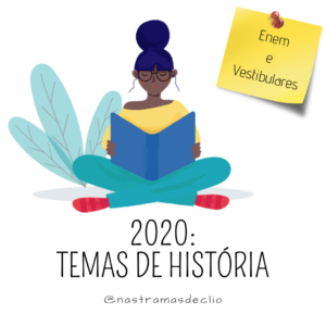 Post do instagram com o título da publicação: 2020 Temas de História.